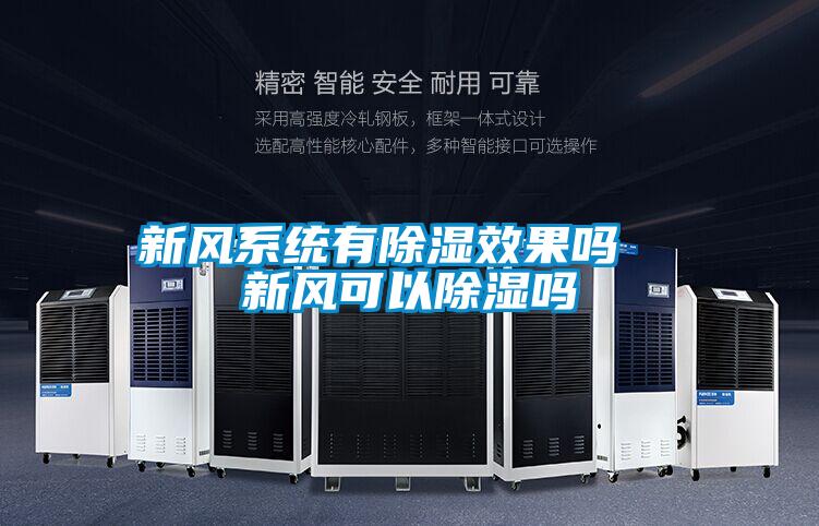 新風系統有除濕效果嗎  新風可以除濕嗎