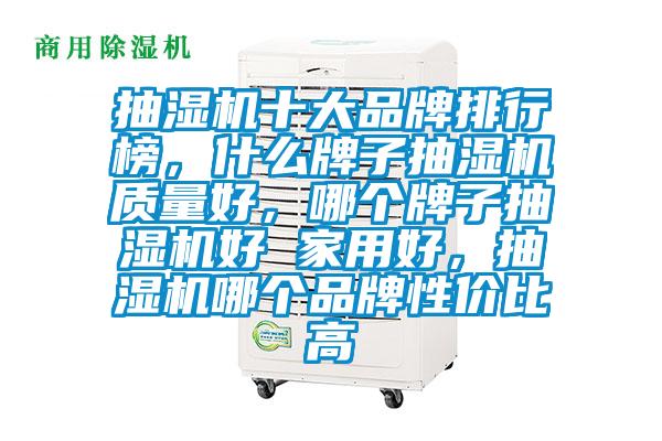 抽濕機十大品牌排行榜，什么牌子抽濕機質量好，哪個牌子抽濕機好 家用好，抽濕機哪個品牌性價比高