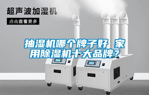 抽濕機哪個牌子好 家用除濕機十大品牌？