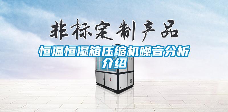 恒溫恒濕箱壓縮機噪音分析介紹