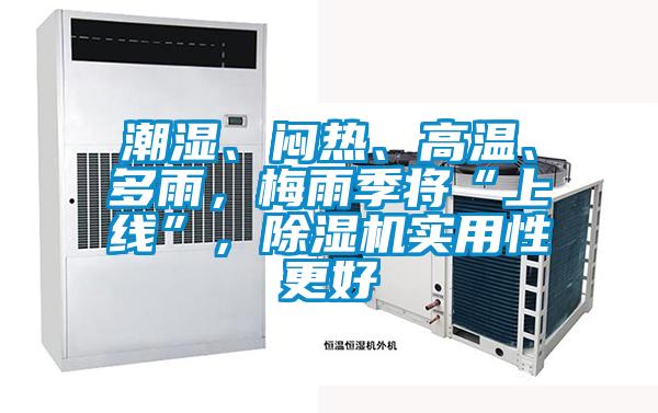 潮濕、悶熱、高溫、多雨，梅雨季將“上線”，除濕機實用性更好