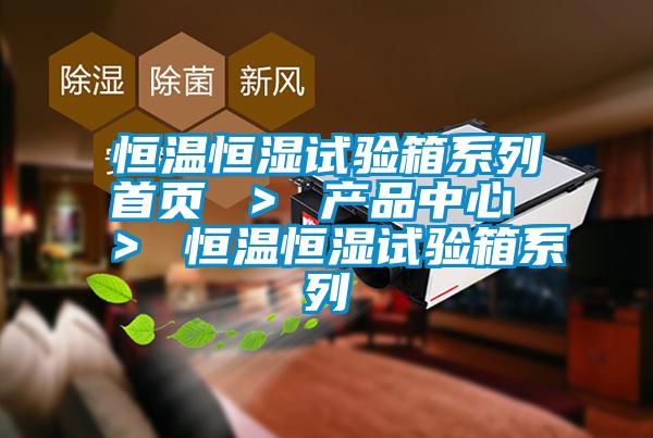 恒溫恒濕試驗箱系列首頁 ＞ 產品中心 ＞ 恒溫恒濕試驗箱系列