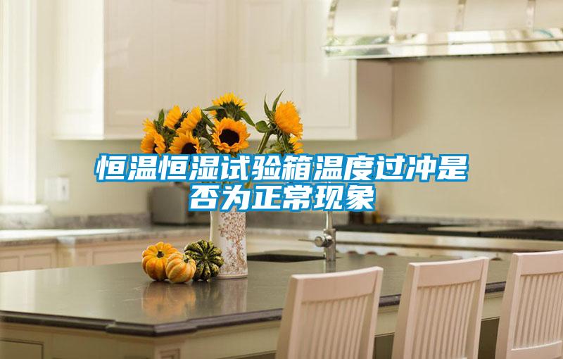 恒溫恒濕試驗箱溫度過沖是否為正?，F象