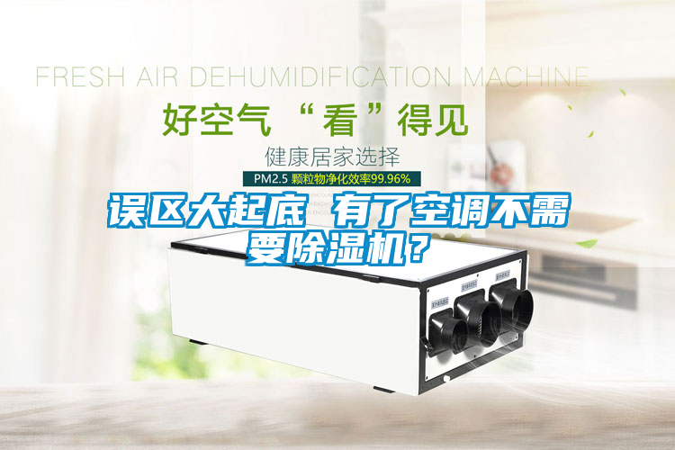 誤區大起底 有了空調不需要除濕機？