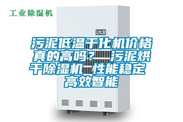 污泥低溫干化機價格真的高嗎？ 污泥烘干除濕機 性能穩定 高效智能