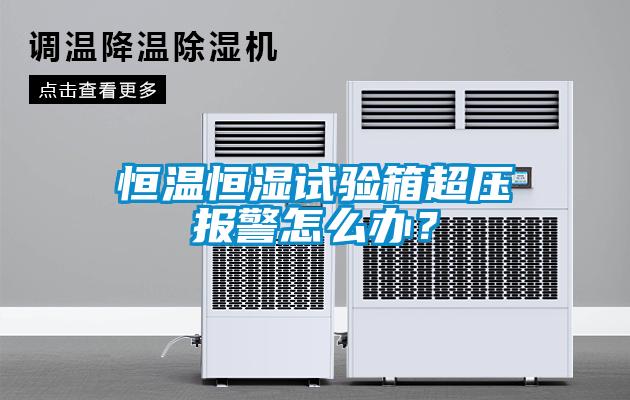 恒溫恒濕試驗箱超壓報警怎么辦？