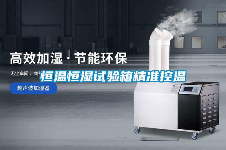 恒溫恒濕試驗箱精準控溫