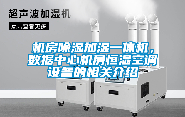 機房除濕加濕一體機，數據中心機房恒濕空調設備的相關介紹