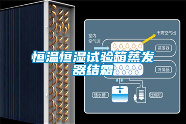 恒溫恒濕試驗箱蒸發器結霜