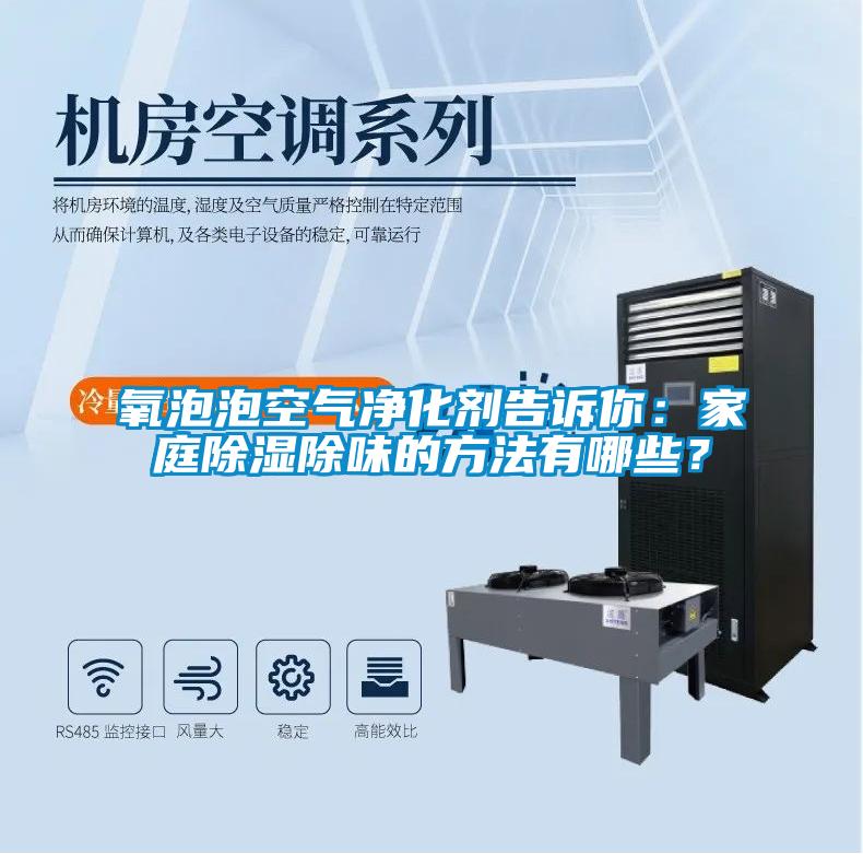 氧泡泡空氣凈化劑告訴你：家庭除濕除味的方法有哪些？