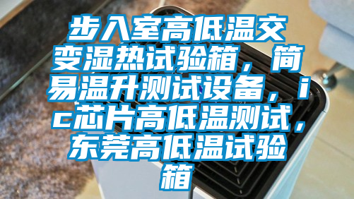 步入室高低溫交變濕熱試驗箱，簡易溫升測試設備，ic芯片高低溫測試，東莞高低溫試驗箱