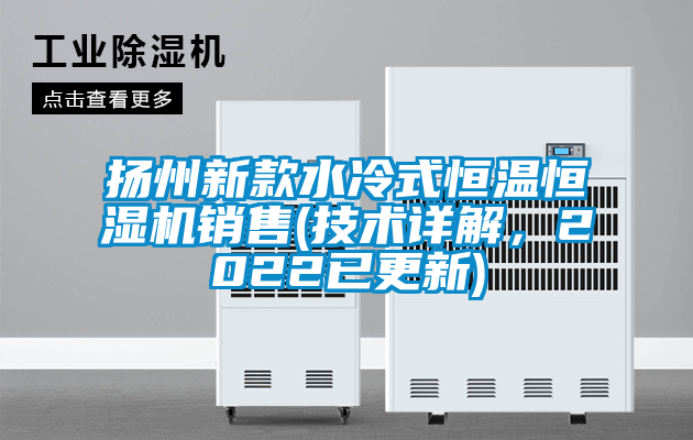 揚州新款水冷式恒溫恒濕機銷售(技術詳解，2022已更新)