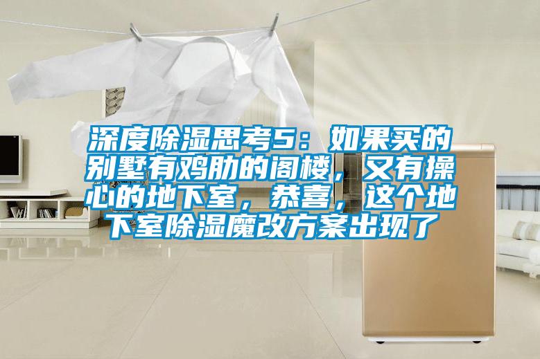 深度除濕思考5：如果買的別墅有雞肋的閣樓，又有操心的地下室，恭喜，這個地下室除濕魔改方案出現了