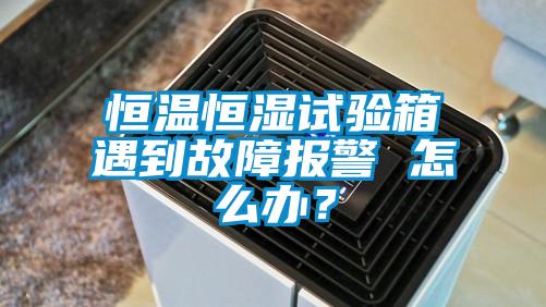 恒溫恒濕試驗箱遇到故障報警 怎么辦？