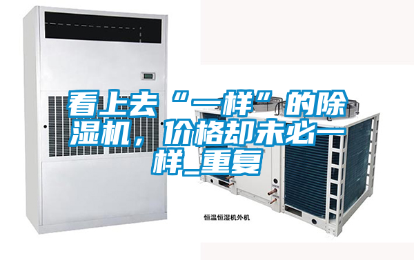 看上去“一樣”的除濕機，價格卻未必一樣_重復