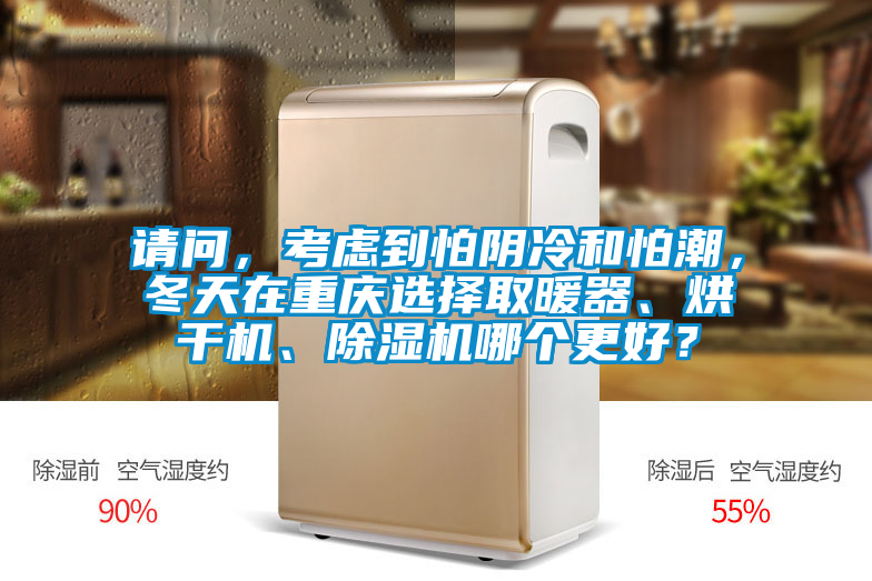 請問，考慮到怕陰冷和怕潮，冬天在重慶選擇取暖器、烘干機、除濕機哪個更好？