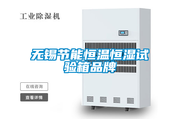 無錫節能恒溫恒濕試驗箱品牌