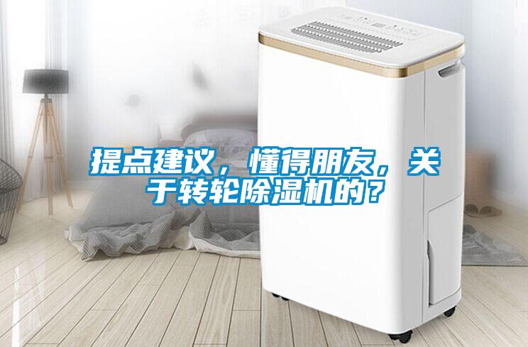 提點建議，懂得朋友，關于轉輪除濕機的？