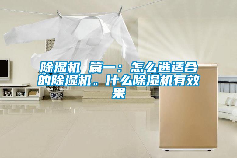 除濕機 篇一：怎么選適合的除濕機。什么除濕機有效果
