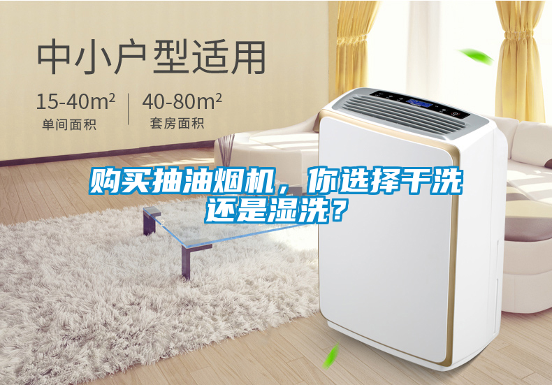 購買抽油煙機，你選擇干洗還是濕洗？