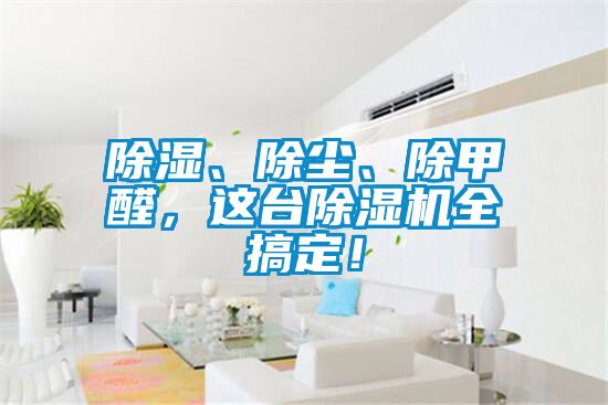 除濕、除塵、除甲醛，這臺除濕機全搞定！