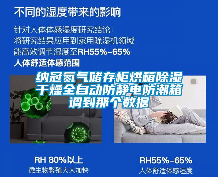 納冠氮氣儲存柜烘箱除濕干燥全自動防靜電防潮箱調到那個數據
