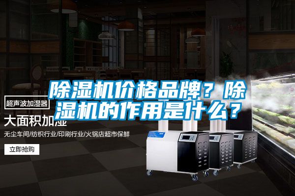 除濕機價格品牌？除濕機的作用是什么？
