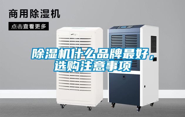 除濕機什么品牌最好，選購注意事項