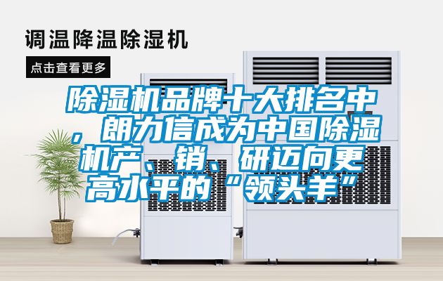 除濕機品牌十大排名中，朗力信成為中國除濕機產、銷、研邁向更高水平的“領頭羊”
