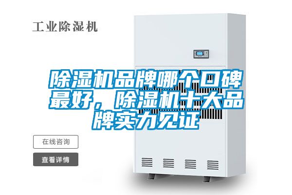 除濕機品牌哪個口碑最好，除濕機十大品牌實力見證
