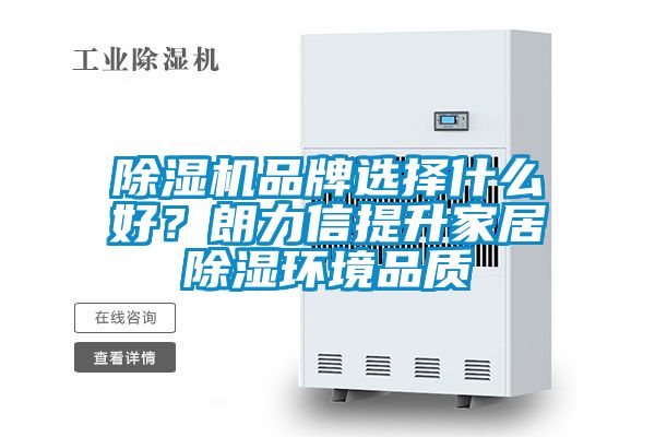 除濕機品牌選擇什么好？朗力信提升家居除濕環境品質
