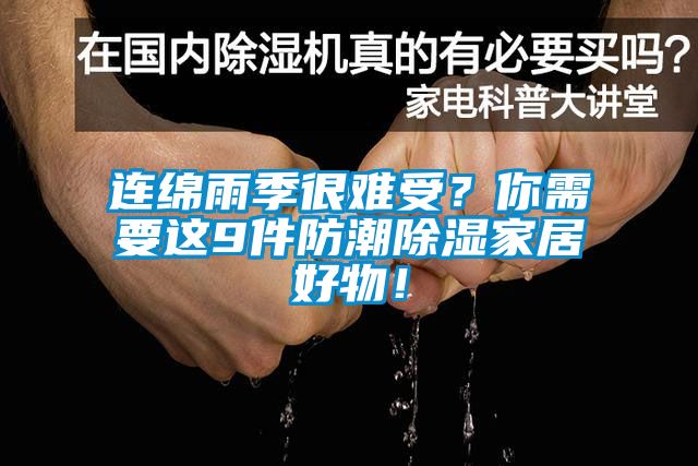 連綿雨季很難受？你需要這9件防潮除濕家居好物！