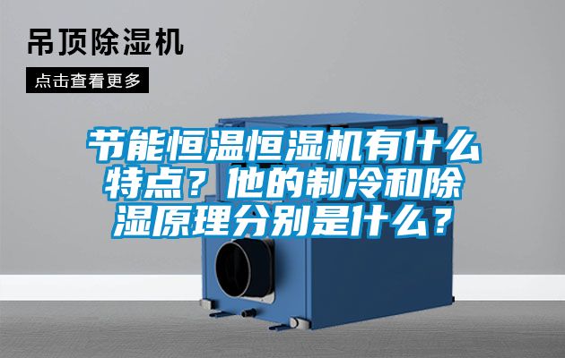 節能恒溫恒濕機有什么特點？他的制冷和除濕原理分別是什么？
