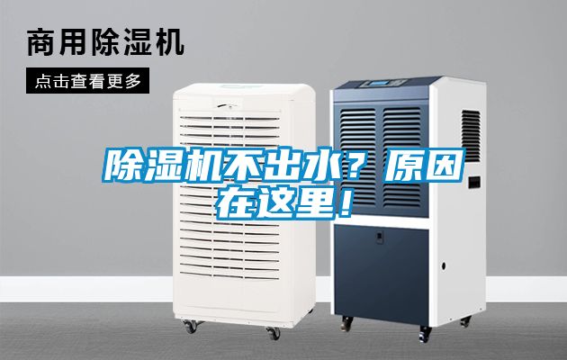 除濕機不出水？原因在這里！