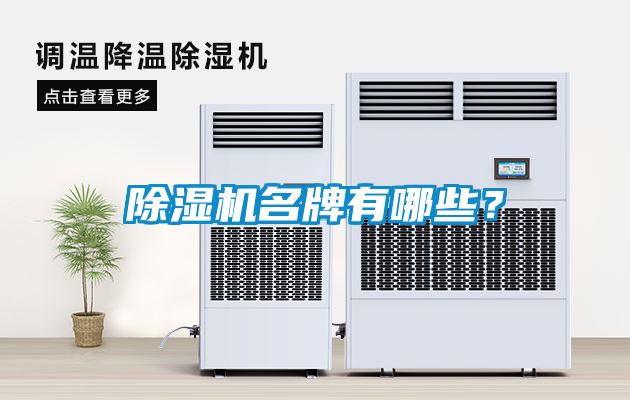 除濕機名牌有哪些？