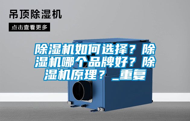 除濕機如何選擇？除濕機哪個品牌好？除濕機原理？_重復