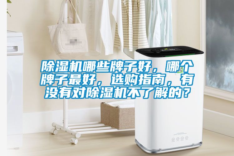 除濕機哪些牌子好，哪個牌子最好，選購指南，有沒有對除濕機不了解的？