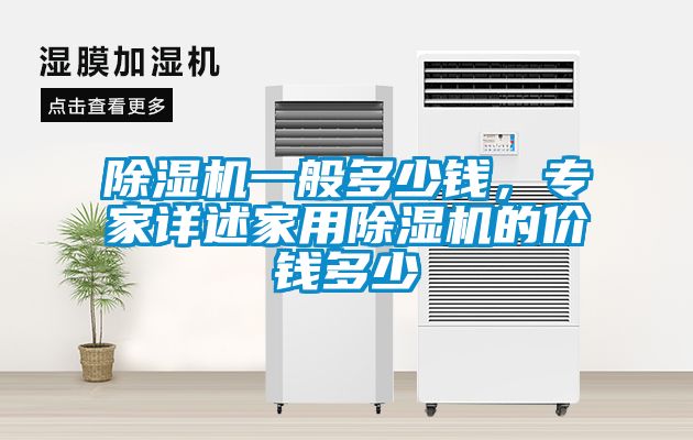 除濕機一般多少錢，專家詳述家用除濕機的價錢多少