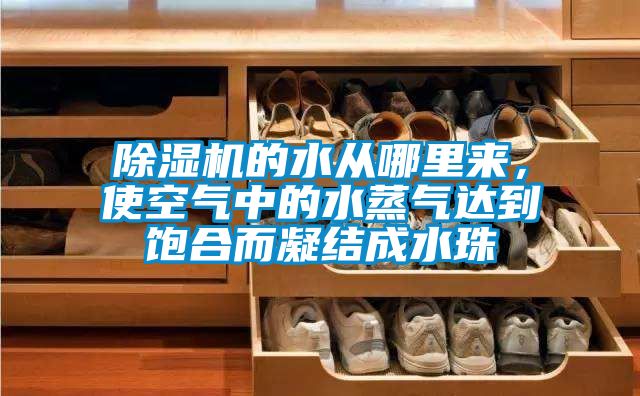 除濕機的水從哪里來，使空氣中的水蒸氣達到飽合而凝結成水珠